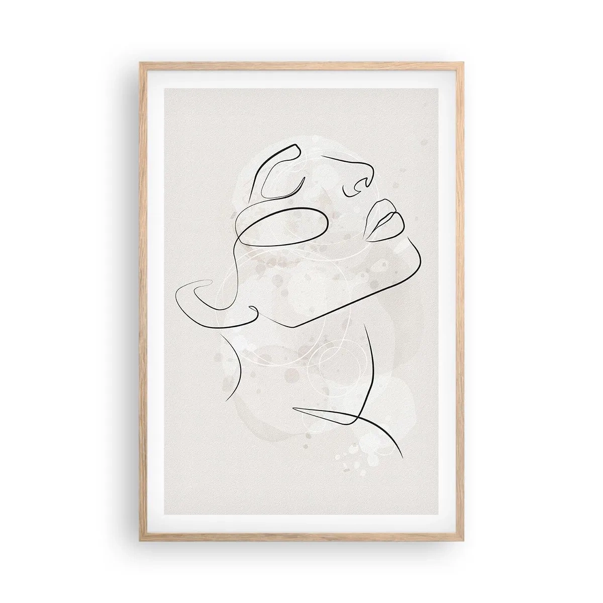 Pôster com moldura de carvalho claro - Esboço de um sonho - 61x91 cm