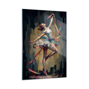 Quadro em vidro - Dança da fita - 50x70 cm