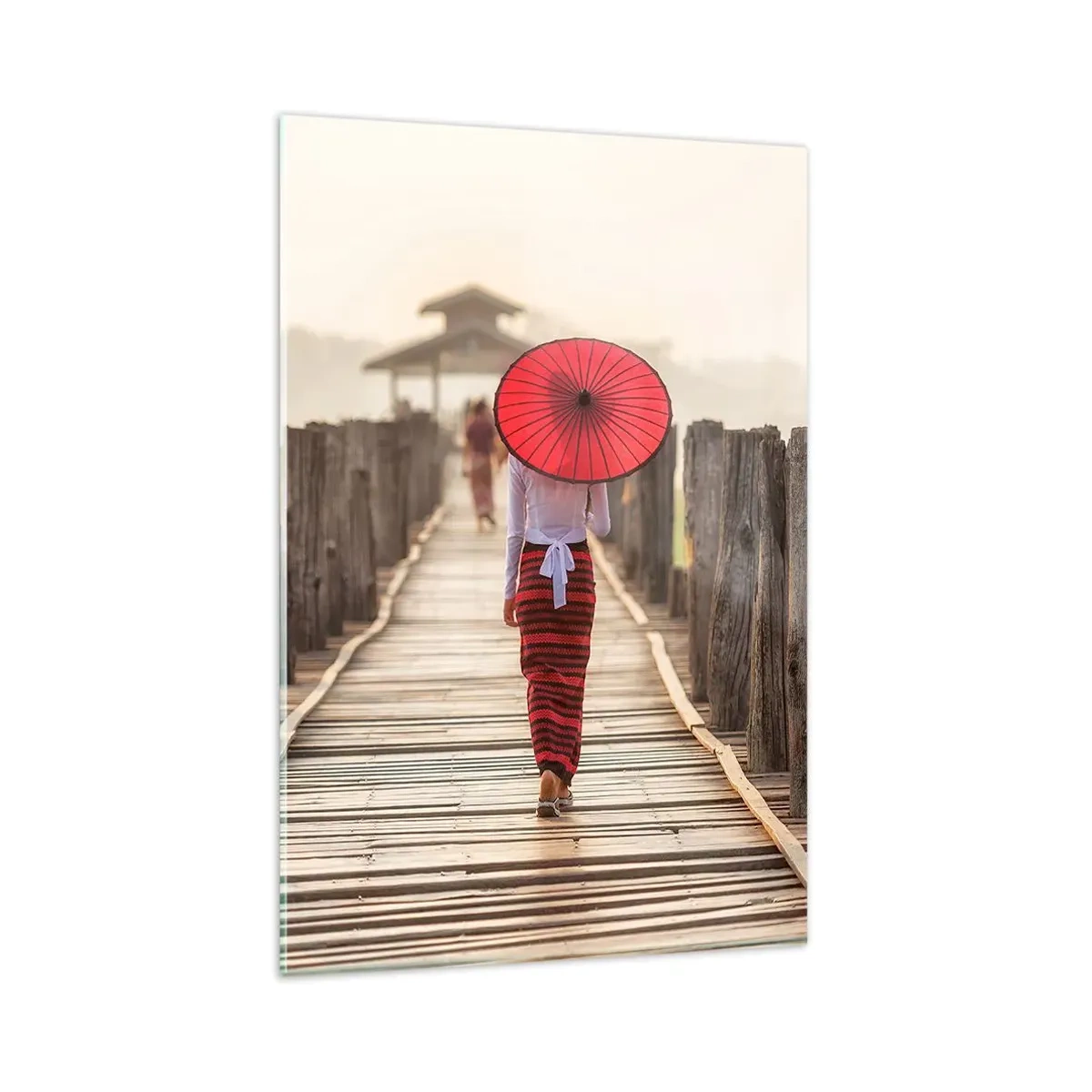 Quadro em vidro - Na ponte velha - 80x120 cm