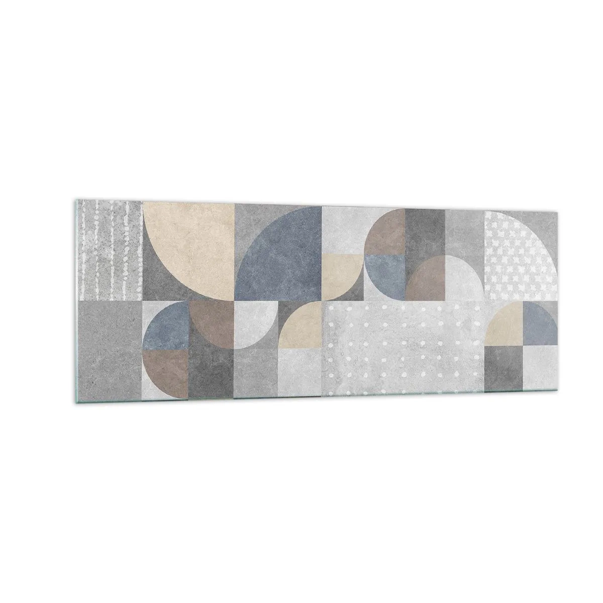 Quadro em vidro - Fantasia cerâmica - 140x50 cm