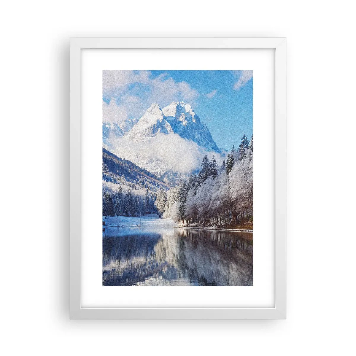 Pôster em moldura branca - Guarda de neve - 30x40 cm