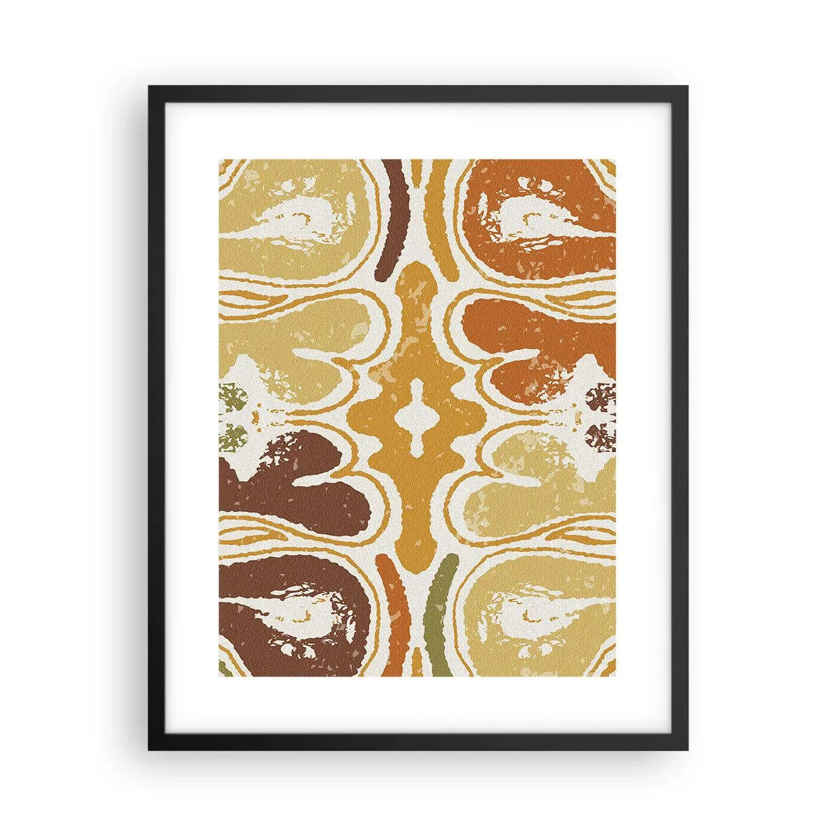 Pôster com moldura preta - Abstração sentimental - 40x50 cm