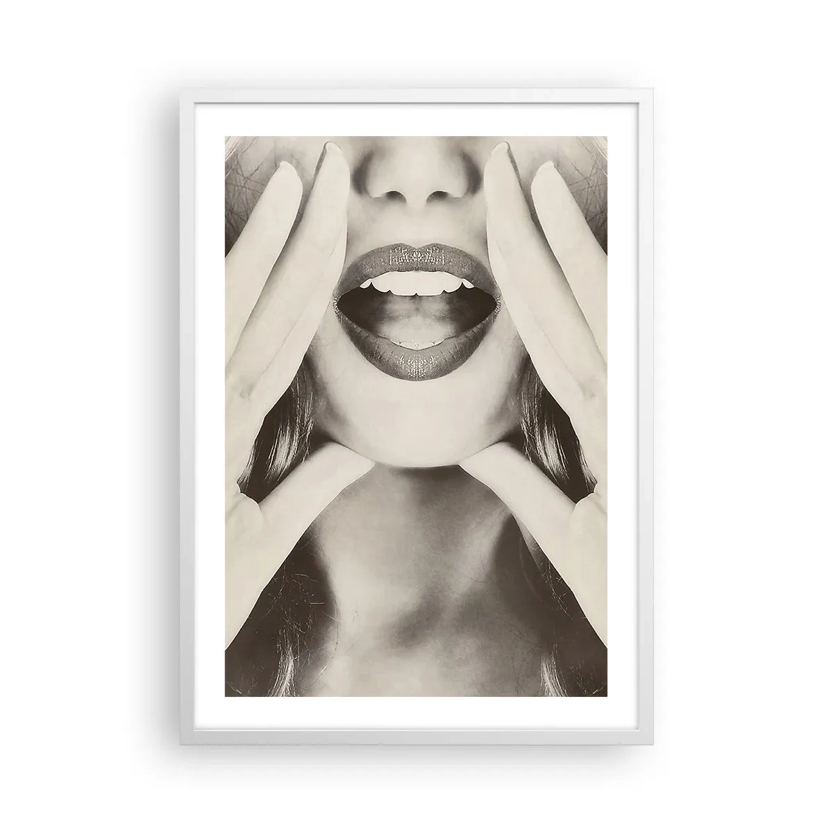 Pôster em moldura branca - Já vou! - 50x70 cm