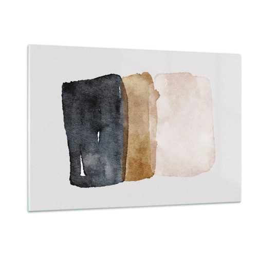 Quadro em vidro - Composição das cores da terra - 120x80 cm