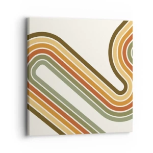 Quadro em tela - Ziguezague para o destino - 40x40 cm