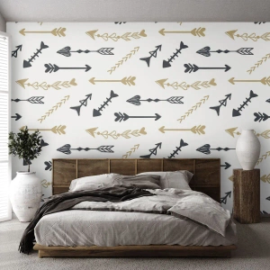 Papel de Parede Premium Sand - O sonho do arqueiro - Abstração, Seta, Boho - 200x140 cm