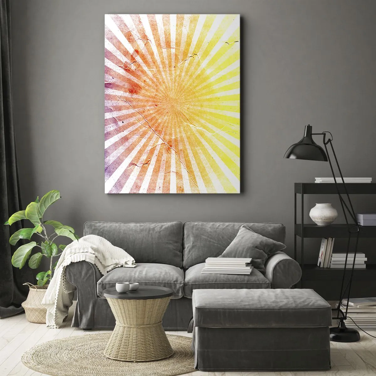 Quadro em tela - Nasceres e entardeceres - 45x80 cm
