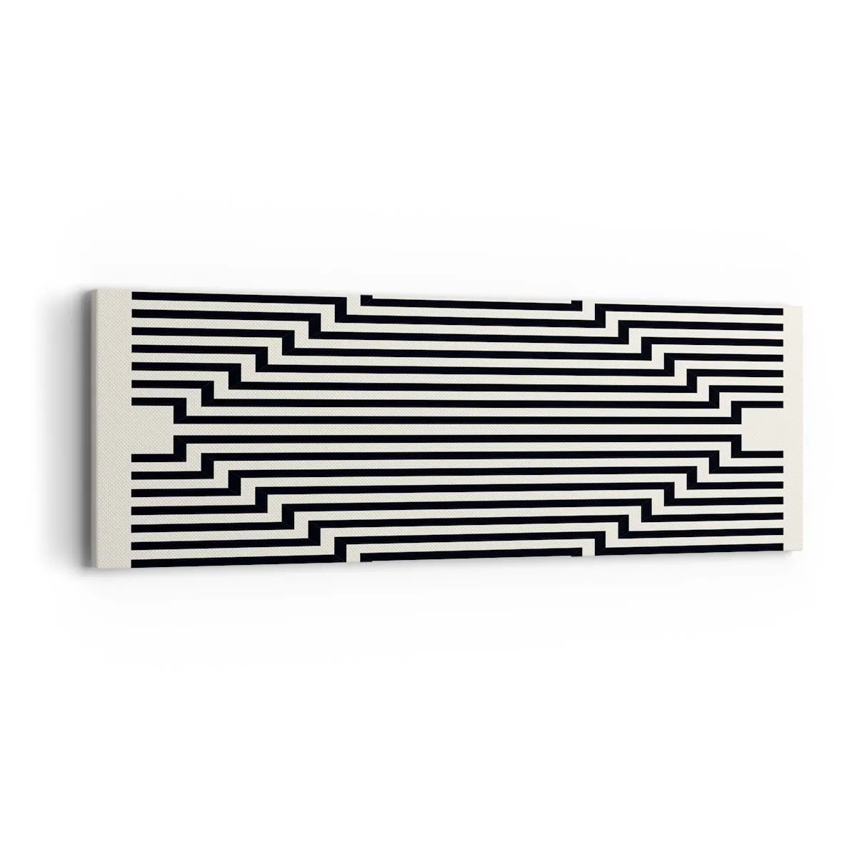 Quadro em tela - Ilusão geométrica - 90x30 cm