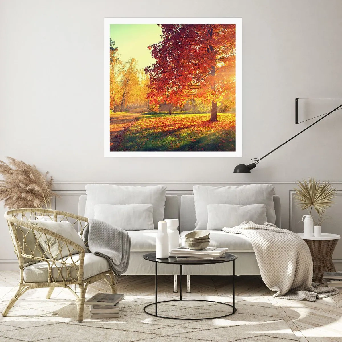 Pôster - O vermelho é lindo - 40x40 cm