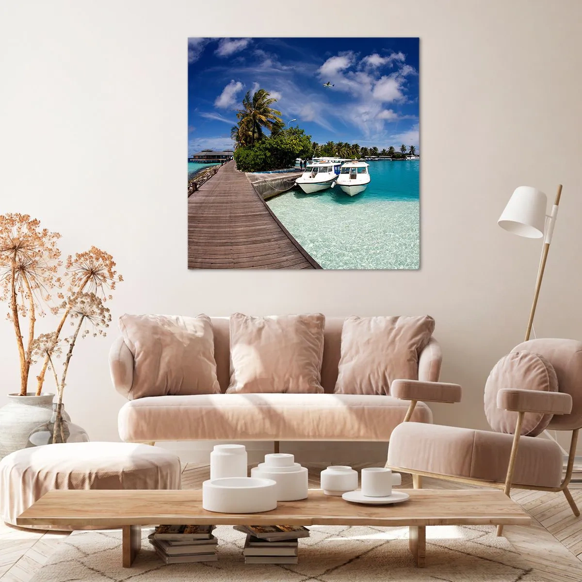 Quadro em tela - No entanto, o paraíso existe - 30x30 cm