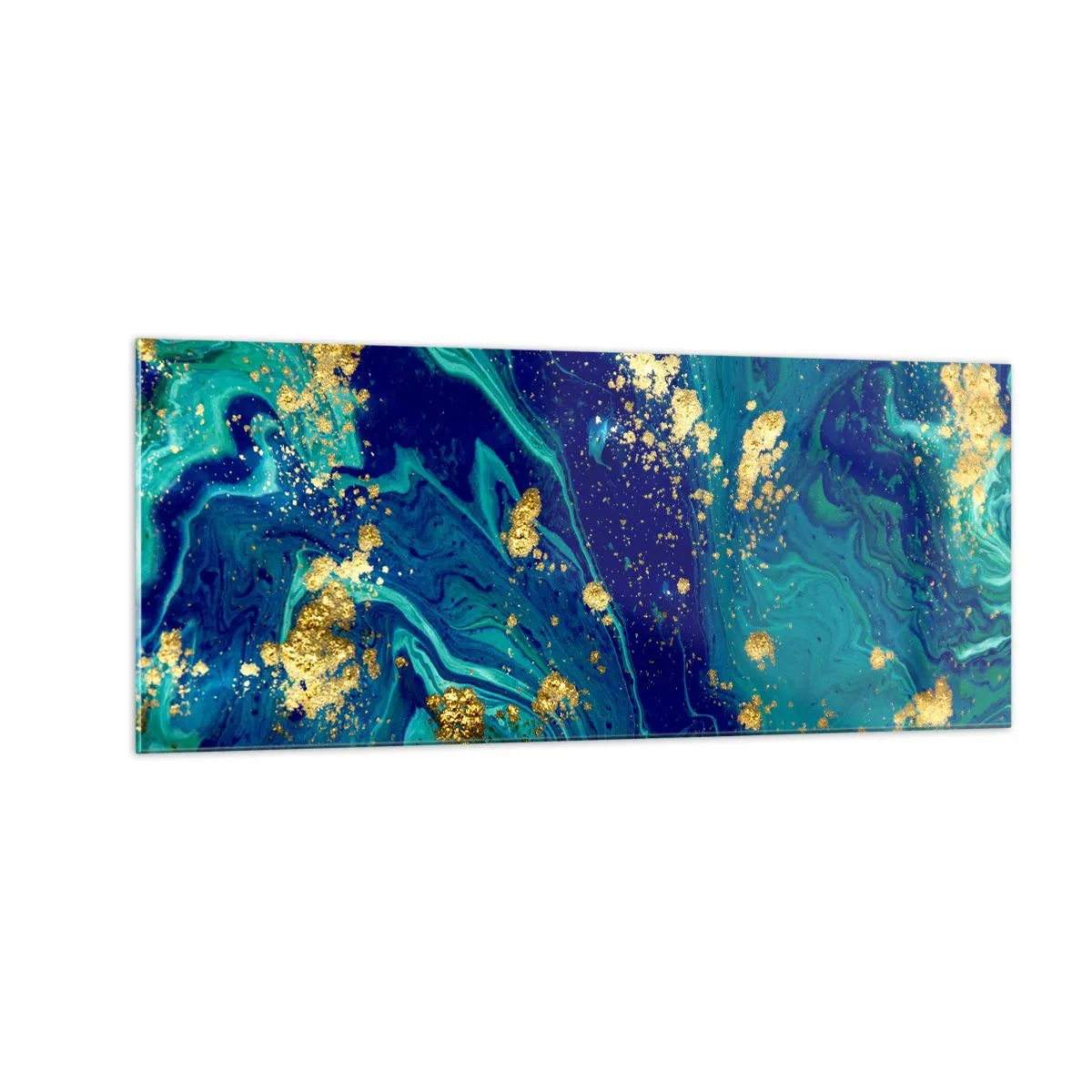 Quadro em vidro - Flocos de sol  - 100x40 cm