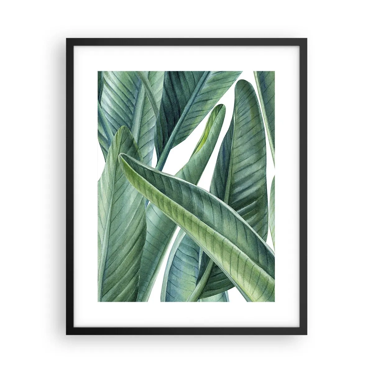 Pôster com moldura preta - O próprio verde - 40x50 cm