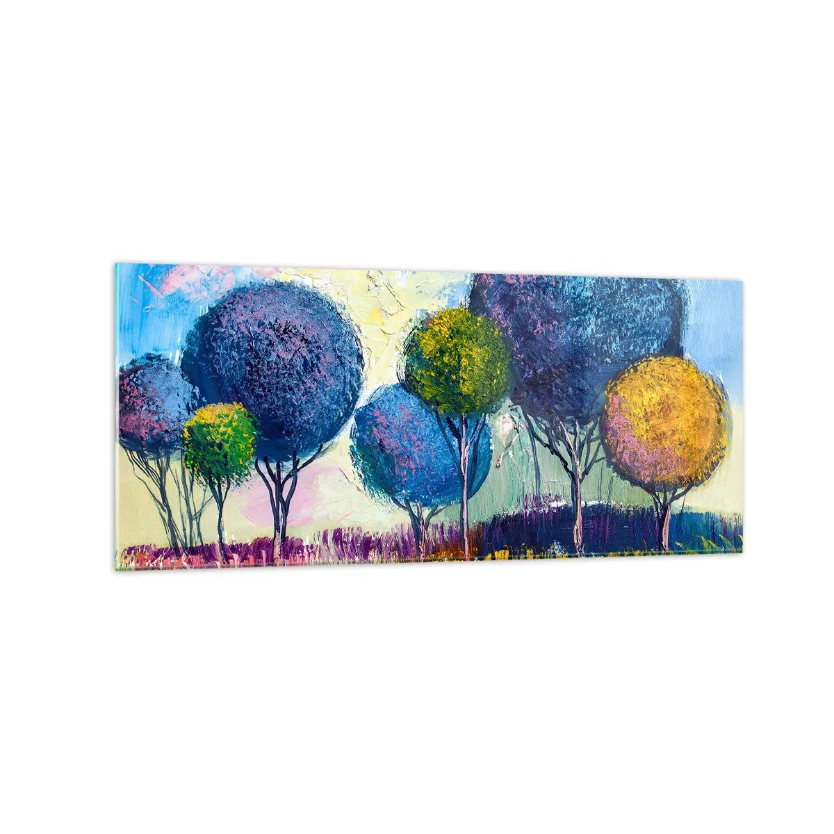 Quadro em vidro - Esfera - a forma ideal - 120x50 cm