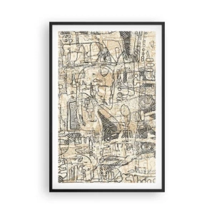 Pôster com moldura preta - À espera de ser decifrado - 61x91 cm