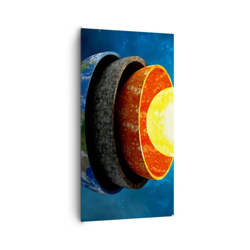 Quadro em tela - Viagem ao centro da Terra - 65x120 cm