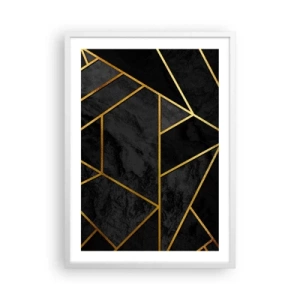 Pôster em moldura branca - Escuridão e esplendor - 50x70 cm