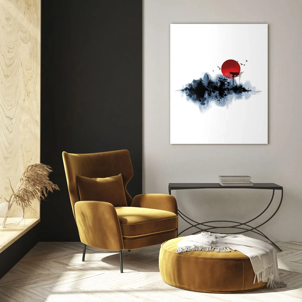 Quadro em vidro - Vista japonesa - 50x70 cm