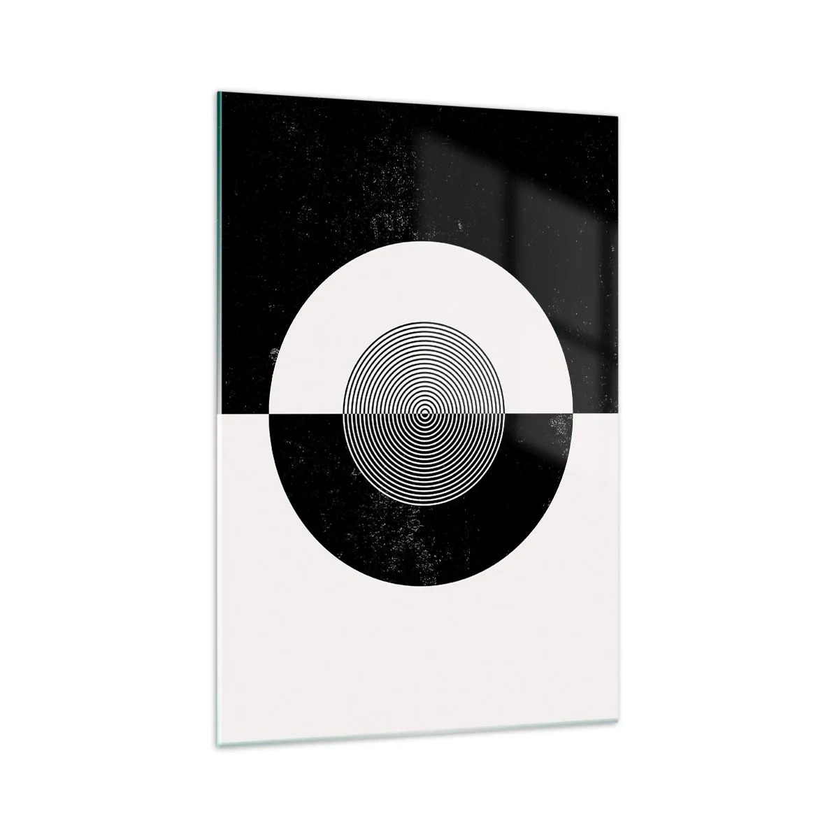 Quadro em vidro - Harmonia a preto e branco - 70x100 cm
