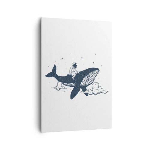 Quadro em tela - Aventura espacial - 70x100 cm