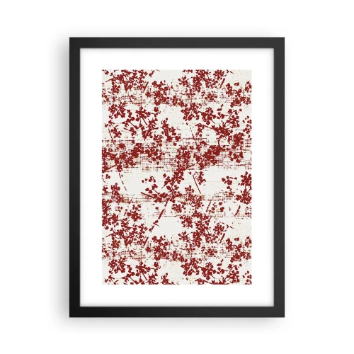 Pôster com moldura preta - Como chita antiga - 30x40 cm