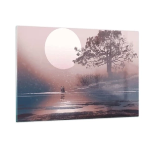 Quadro em vidro - Maravilhas da noite - 120x80 cm