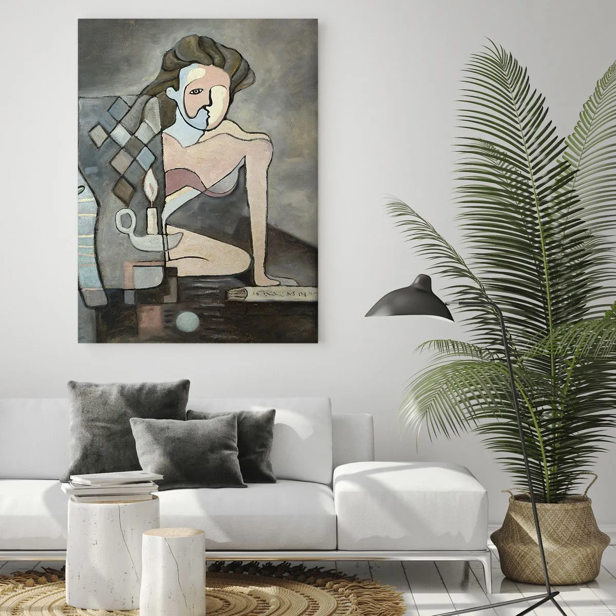 Quadro em vidro - Mosaico de alma e matéria - 70x100 cm