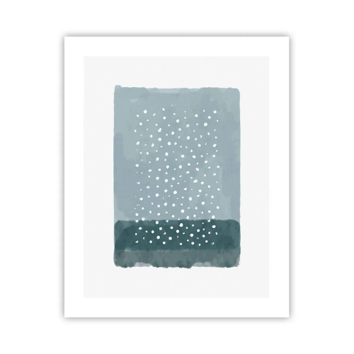 Pôster - Cultivado em azul - 40x50 cm