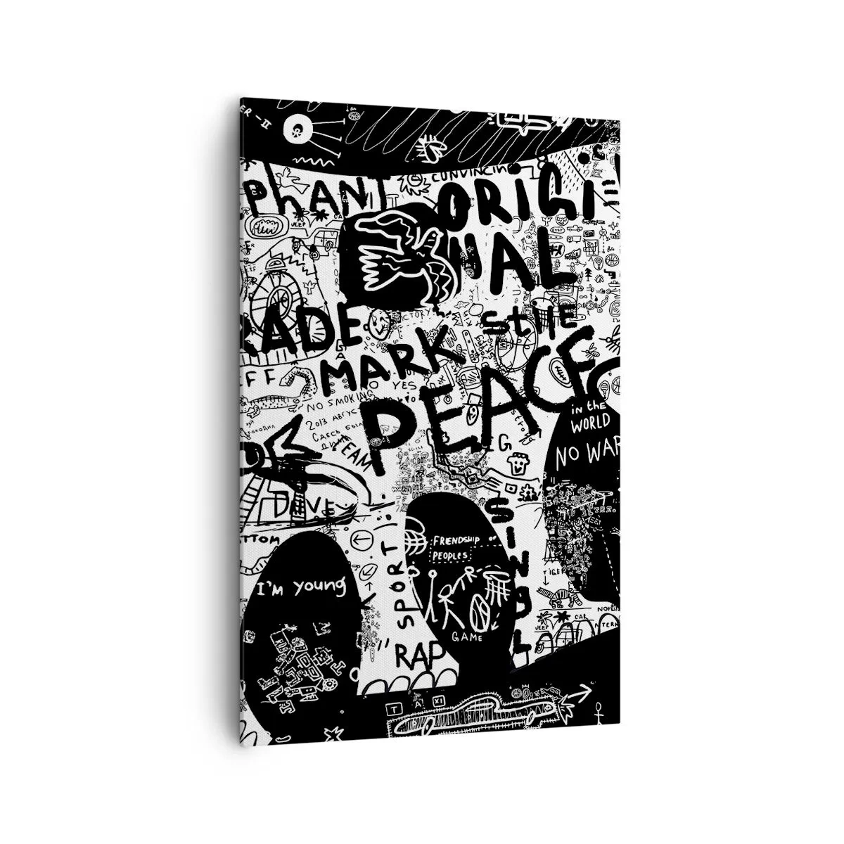 Quadro em tela - O rico mundo das ruas - 80x120 cm