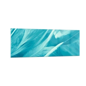 Quadro em vidro - Afogado em penugem - 140x50 cm