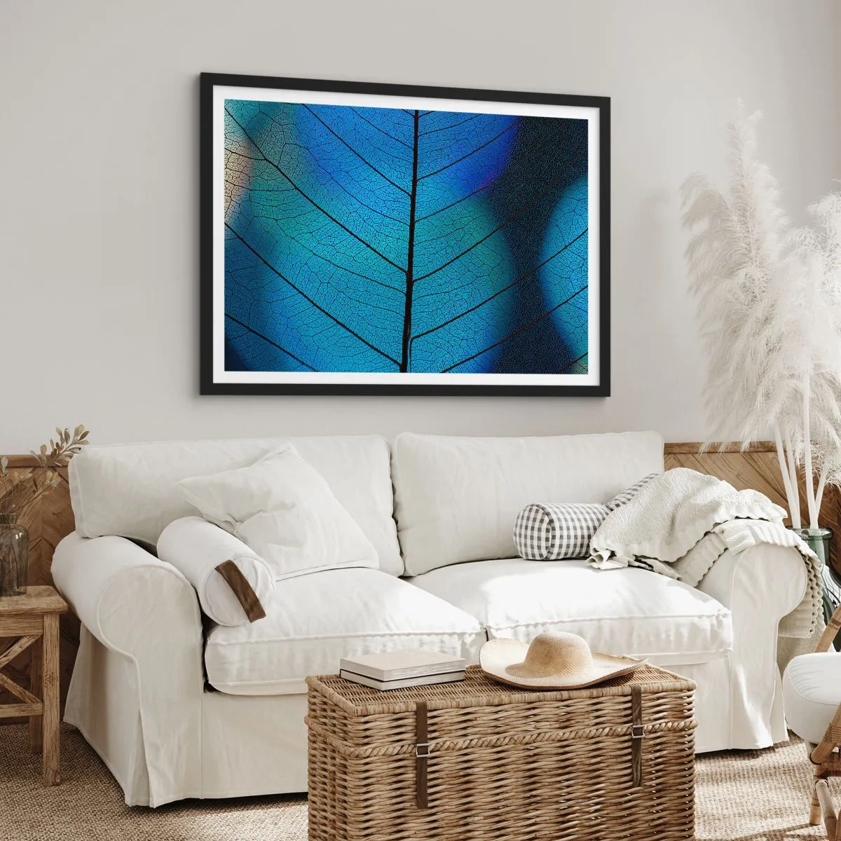 Pôster com moldura preta - Construção complexa - 70x50 cm