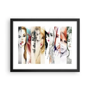 Pôster com moldura preta - Sempre VOCÊ - 40x30 cm