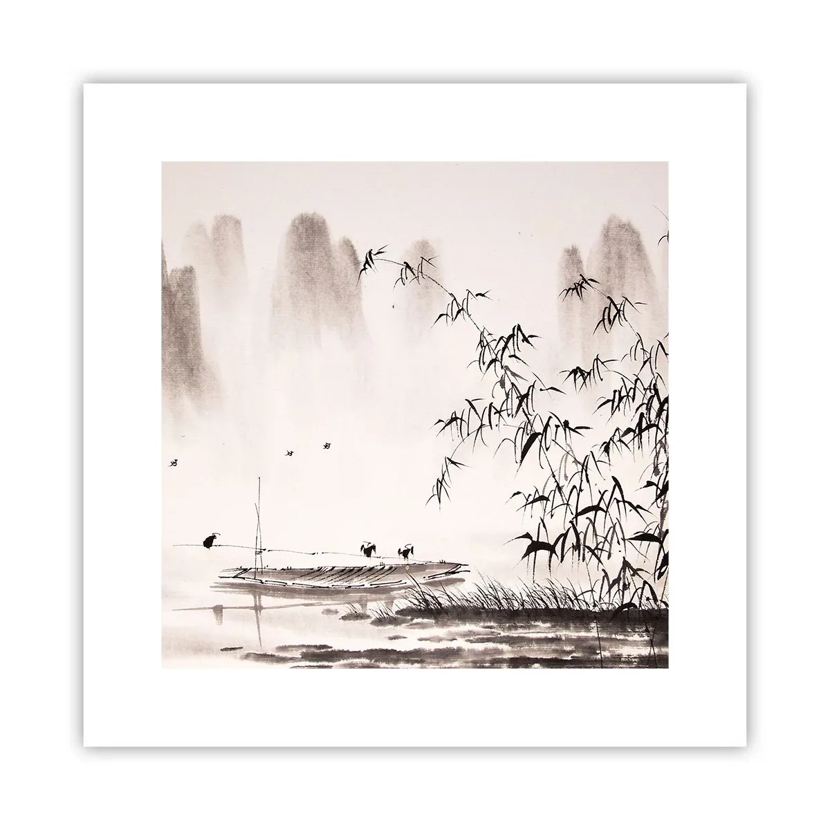 Pôster - O silêncio dos campos de arroz - 30x30 cm