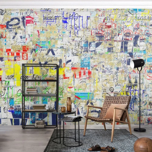 Papel de parede personalizado Standard Eco - Simplesmente agradável aos olhos - Grafite, Mural, Juventude