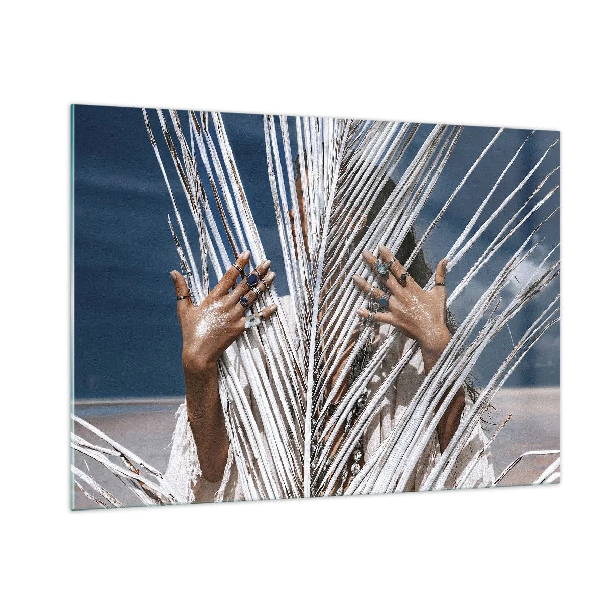 Quadro em vidro - A xamã - 100x70 cm