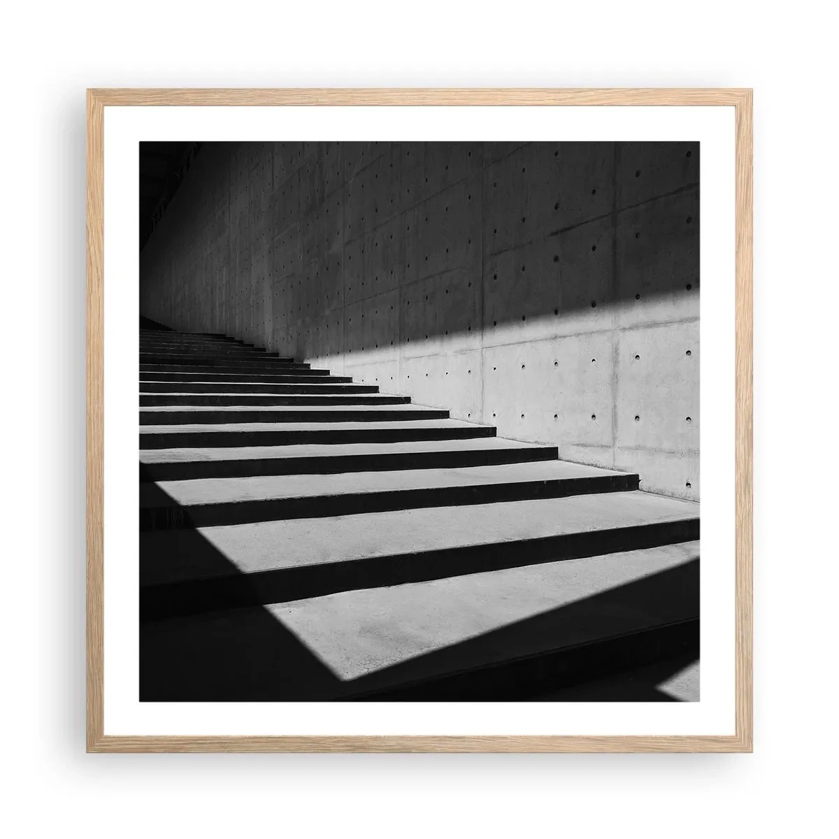 Pôster com moldura de carvalho claro - A beleza crua do modernismo - 60x60 cm