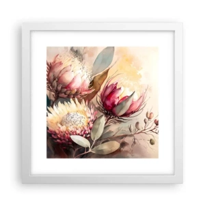 Pôster em moldura branca - De perfil e de frente - 30x30 cm