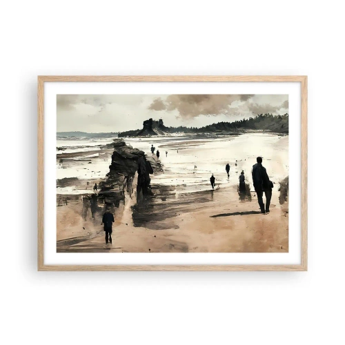 Pôster com moldura de carvalho claro - Convocados - 70x50 cm