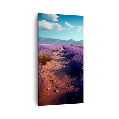 Quadro em tela - Campos perfumados - 55x100 cm