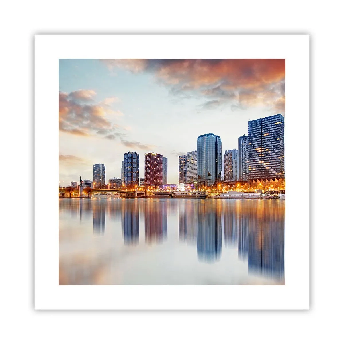 Pôster - A tranquilidade monumental de Paris - 40x40 cm