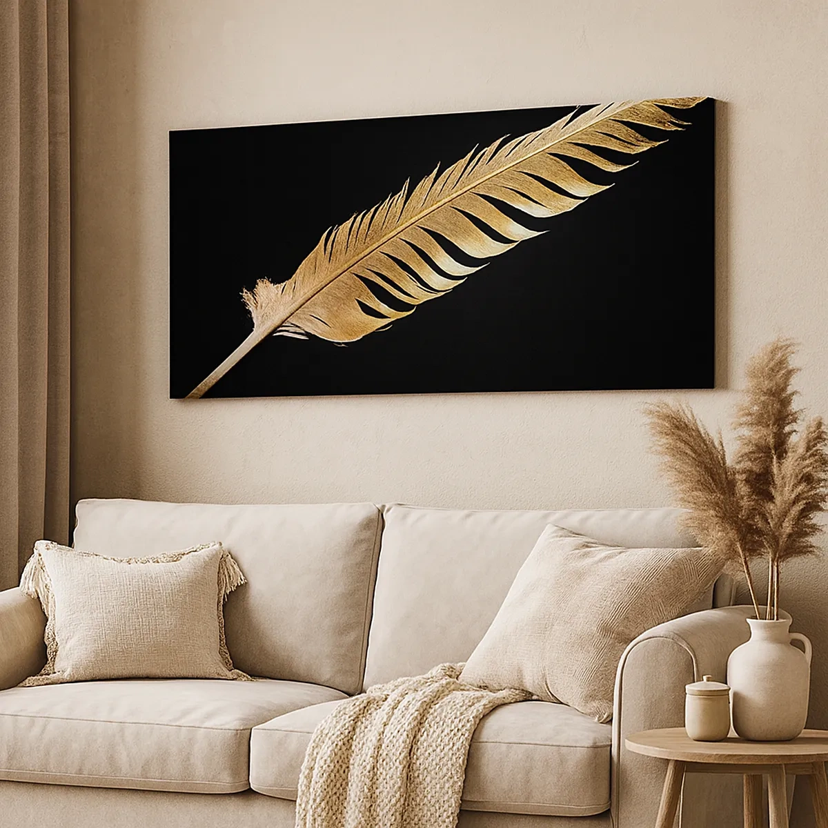 Quadro em tela - É uma pena - 30x30 cm