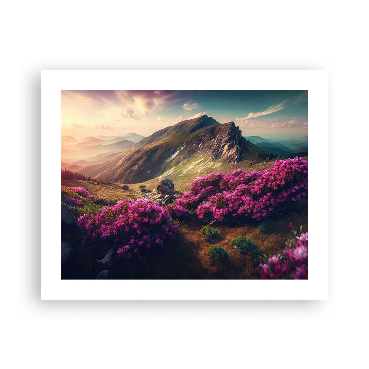 Pôster - Verão nas montanhas - 50x40 cm