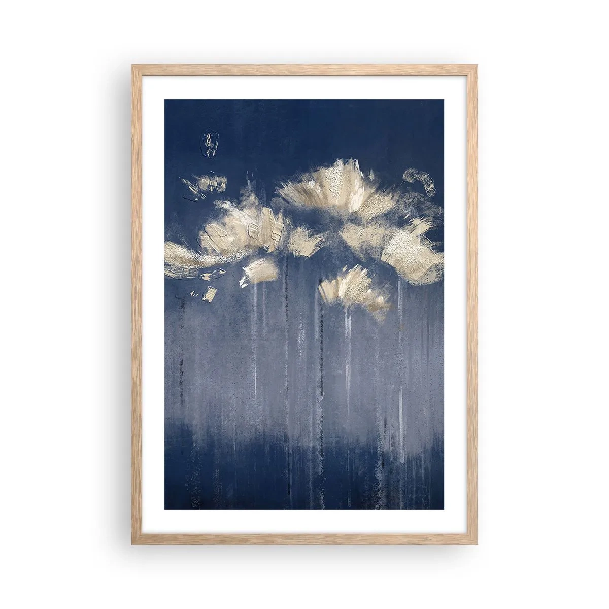 Pôster com moldura de carvalho claro - Como pétalas ao vento - 50x70 cm