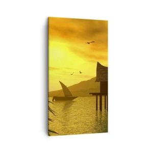 Quadro em tela - A desejada paz - 45x80 cm