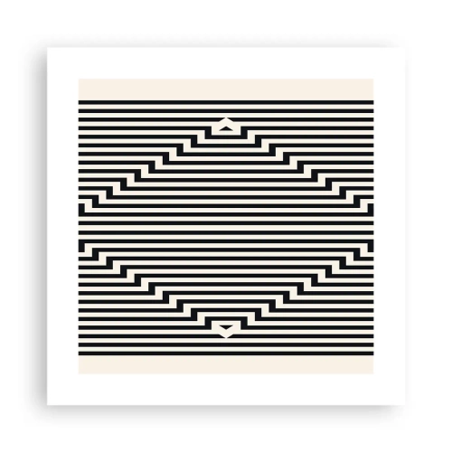 Pôster - Ilusão geométrica - 40x40 cm