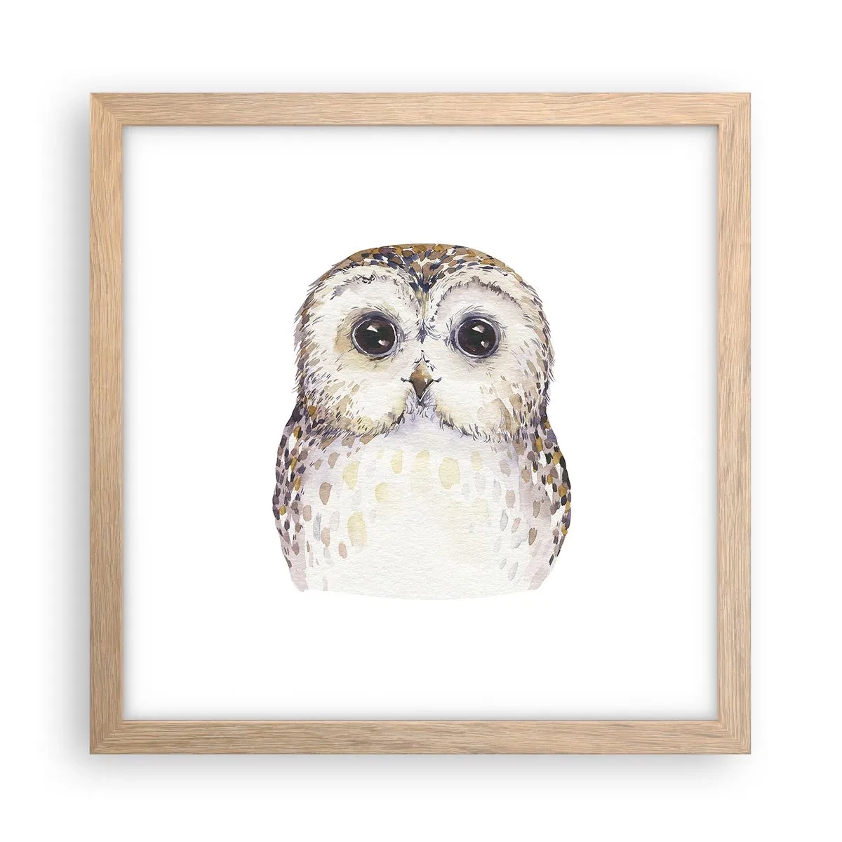 Pôster com moldura de carvalho claro - Olhe-me nos olhos - 30x30 cm