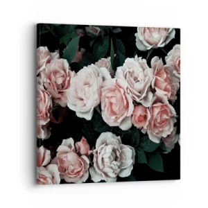 Quadro em tela - Conjuntos de rosas - 30x30 cm