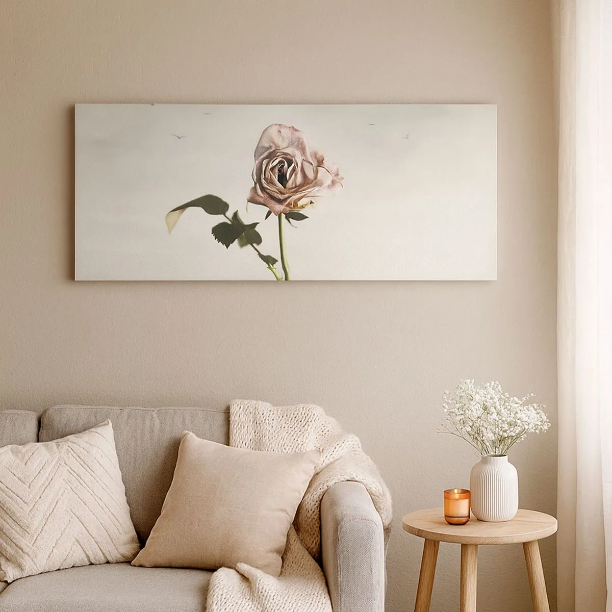 Quadro em tela - Boas-vindas da primavera  - 100x40 cm