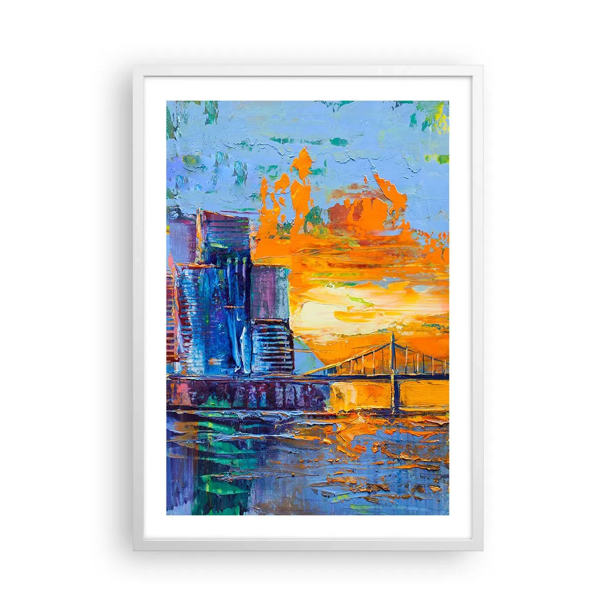 Pôster em moldura branca - Cultura e natureza - 50x70 cm