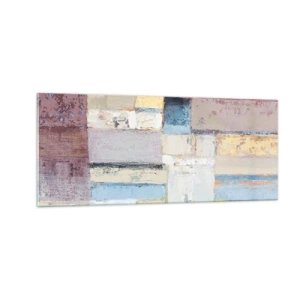 Quadro em vidro - A paz da geometria - 100x40 cm