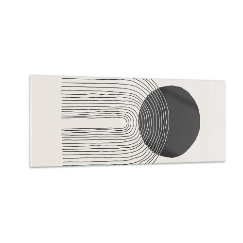 Quadro em vidro - Tremores e confiança - 100x40 cm